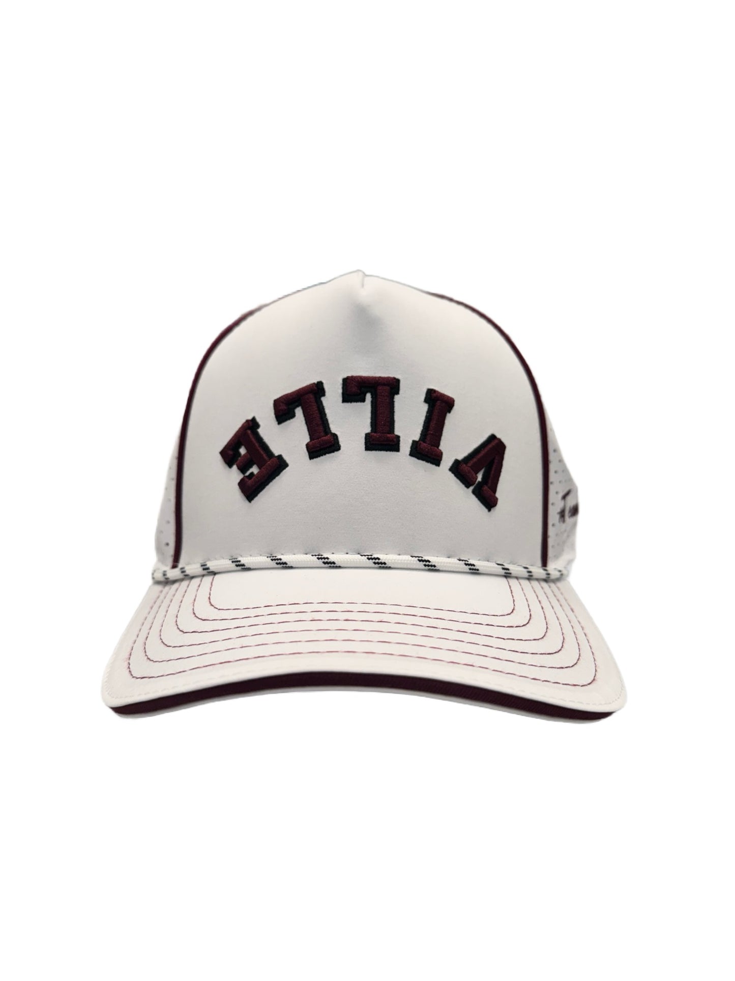 White Custom Snapback Performance Upside Down Ville Hat