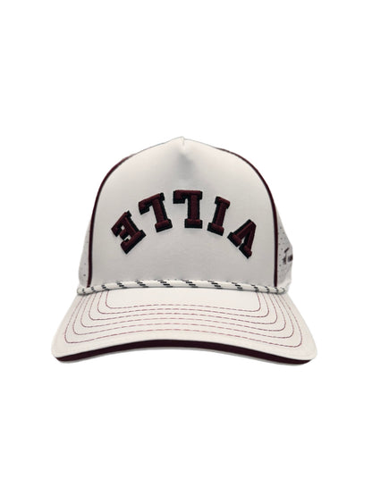 White Custom Snapback Performance Upside Down Ville Hat